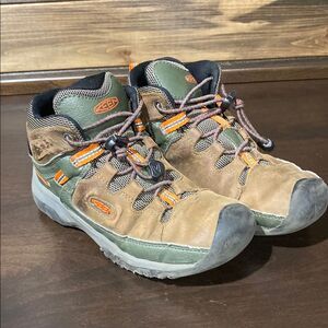 Keen Targhee Mid Waterproof Boot Brown Orange Size 2 Youth